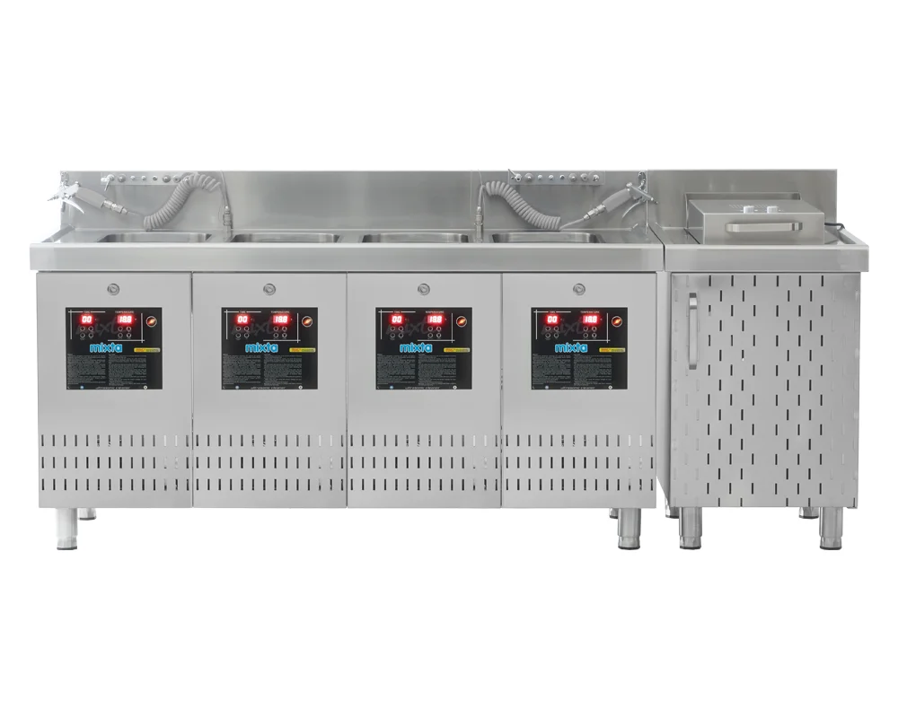 Ultrasonic Cleaner Counter with Drying Unit (4+1)