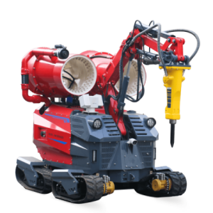 Four-wheel Drive Demolition and Fire-fighting Robot