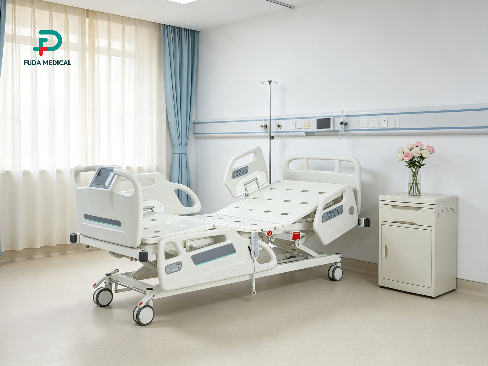 Multi-function electric hospital bed