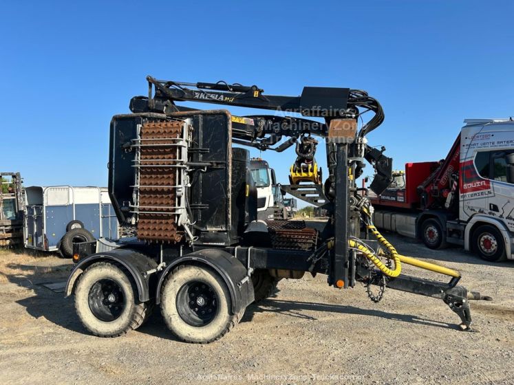 Kesla Remorque Forestière Broyeur C645T + Grue